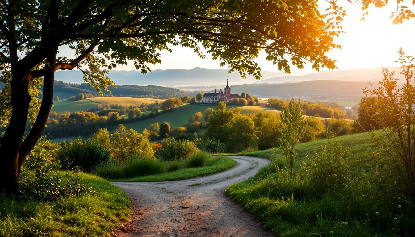 Blick übers Tal – Durch den Hohlweg Runde von Gerresheim Rathaus, wandern