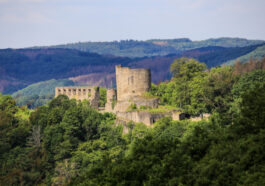 Aussicht mit Burg von Windeck